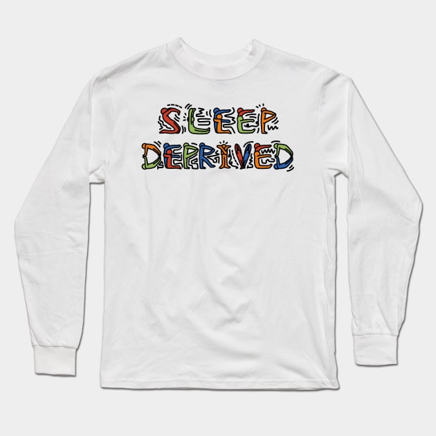 Sleep deprived pop art Long Sleeve T-Shirt by ballooonfish